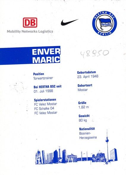 Autogramm Fussball | Hertha BSC Berlin | 2006 | Enver MARIC