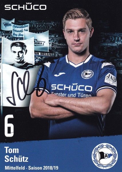 Autogramm Fussball | DSC Arminia Bielefeld | 2018 | Tom SCHÜTZ