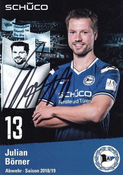 Autogramm Fussball | DSC Arminia Bielefeld | 2018 | Julian BÖRNER