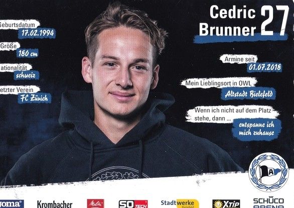 Autogramm Fussball | DSC Arminia Bielefeld | 2018 | Cedric BRUNNER