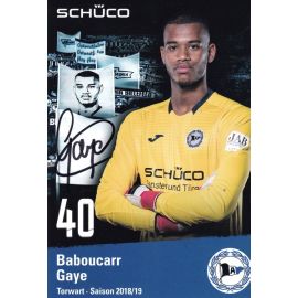 Autogramm Fussball | DSC Arminia Bielefeld | 2018 | Baboucarr GAYE