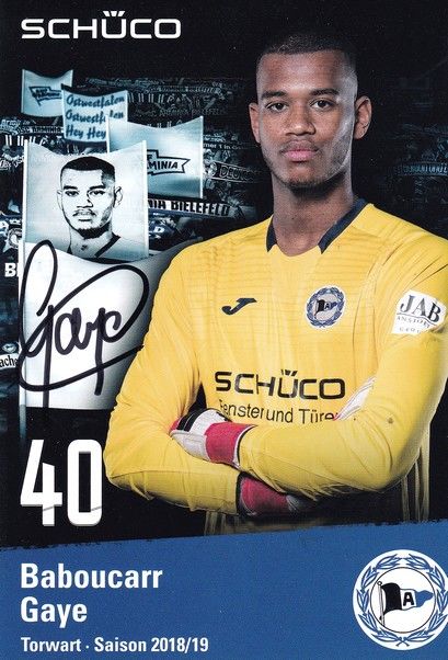 Autogramm Fussball | DSC Arminia Bielefeld | 2018 | Baboucarr GAYE