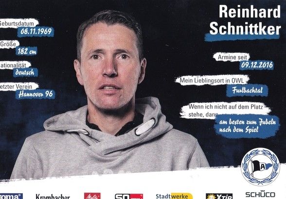 Autogramm Fussball | DSC Arminia Bielefeld | 2018 | Reinhard SCHNITTKER