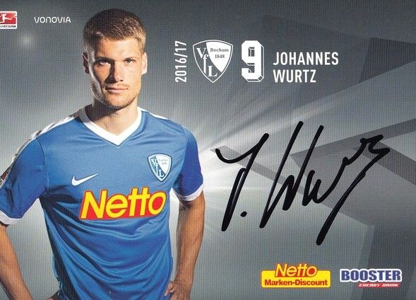 Autogramm Fussball | VfL Bochum | 2016 | Johannes WURTZ