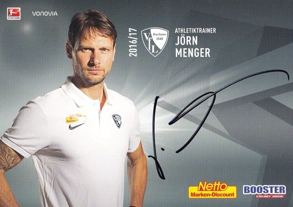 Autogramm Fussball | VfL Bochum | 2016 | Jörn MENGER