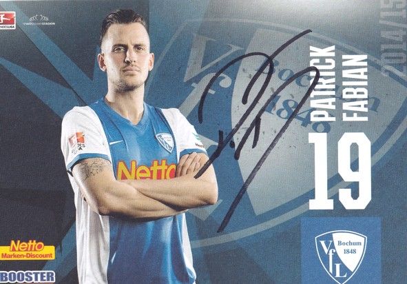 Autogramm Fussball | VfL Bochum | 2014 | Patrick FABIAN