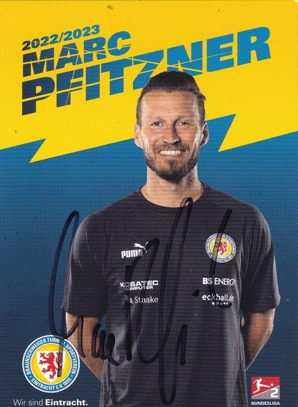 Autogramm Fussball | Eintracht Braunschweig | 2022 | Marc PFITZNER