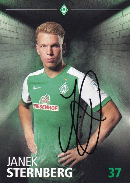 Autogramm Fussball | SV Werder Bremen | 2015 | Janek STERNBERG