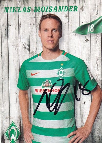 Autogramm Fussball | SV Werder Bremen | 2016 | Niklas MOISANDER