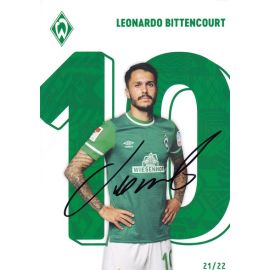 Autogramm Fussball | SV Werder Bremen | 2021 | Leonardo BITTENCOURT