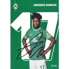 Autogramm Fussball | SV Werder Bremen | 2021 | Abdenego NANKISHI