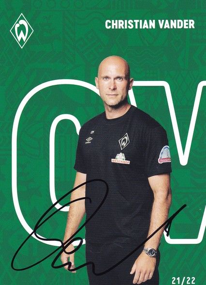 Autogramm Fussball | SV Werder Bremen | 2021 | Christian VANDER