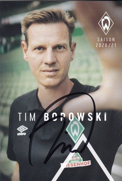 Autogramm Fussball | SV Werder Bremen | 2020 | Tim BOROWSKI