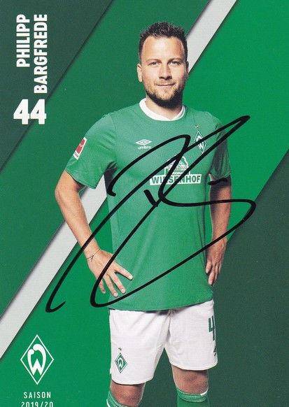 Autogramm Fussball | SV Werder Bremen | 2019 | Philipp BARGFREDE