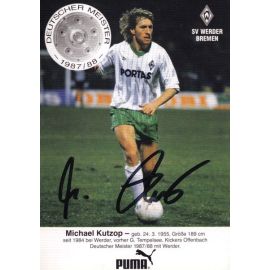 Autogramm Fussball | SV Werder Bremen | 1988 | Michael KUTZOP
