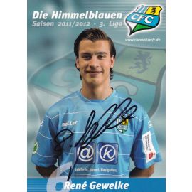 Autogramm Fussball | Chemnitzer FC | 2011 | Rene GEWELKE
