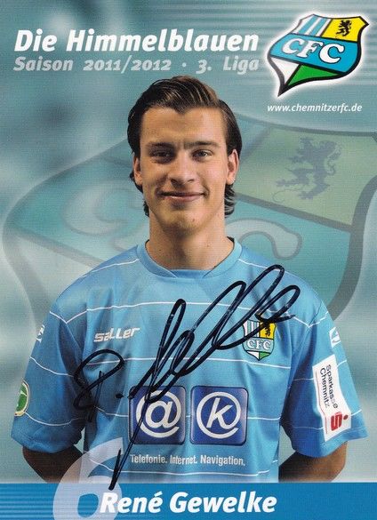 Autogramm Fussball | Chemnitzer FC | 2011 | Rene GEWELKE