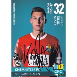 Autogramm Fussball | Chemnitzer FC | 2016 | Kevin TITTEL