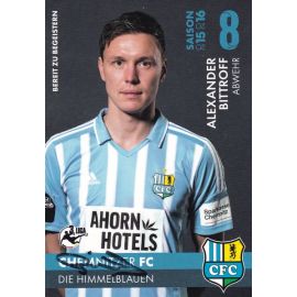 Autogramm Fussball | Chemnitzer FC | 2015 | Alexander BITTROFF