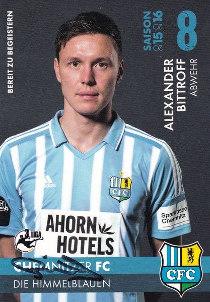 Autogramm Fussball | Chemnitzer FC | 2015 | Alexander BITTROFF
