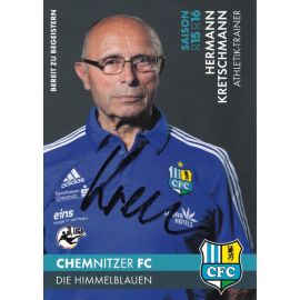 Autogramm Fussball | Chemnitzer FC | 2015 | Hermann KRETSCHMANN
