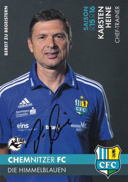 Autogramm Fussball | Chemnitzer FC | 2015 | Karsten HEINE