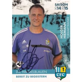 Autogramm Fussball | Chemnitzer FC | 2014 | Holger HIEMANN