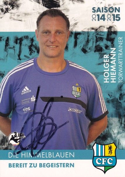 Autogramm Fussball | Chemnitzer FC | 2014 | Holger HIEMANN