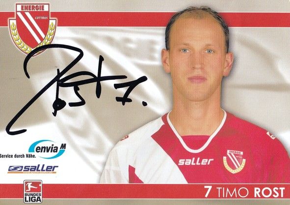 Autogramm Fussball | FC Energie Cottbus | 2007 | Timo ROST