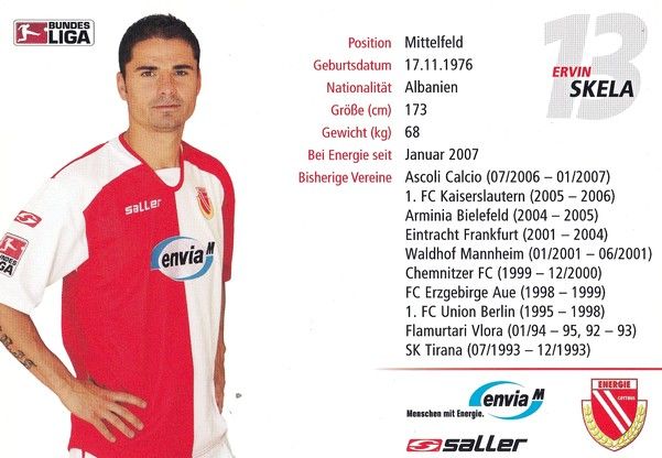 Autogramm Fussball | FC Energie Cottbus | 2008 | Ervin SKELA 