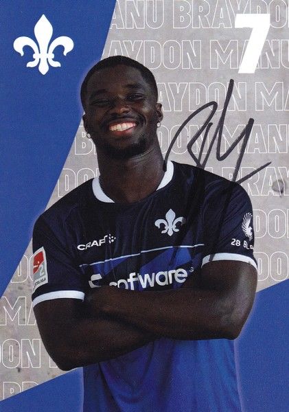 Autogramm Fussball | SV Darmstadt 98 | 2022 | Braydon MANU
