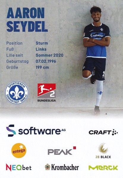 Autogramm Fussball | SV Darmstadt 98 | 2022 | Aaron SEYDEL