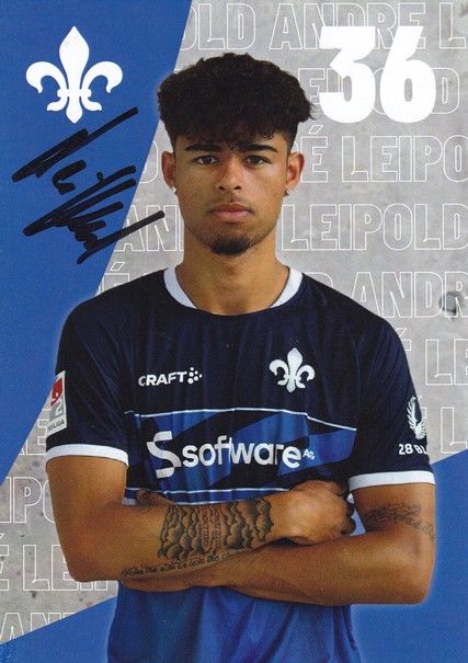 Autogramm Fussball | SV Darmstadt 98 | 2022 | Andre LEIPOLD