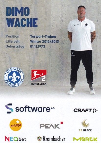 Autogramm Fussball | SV Darmstadt 98 | 2022 | Dimo WACHE