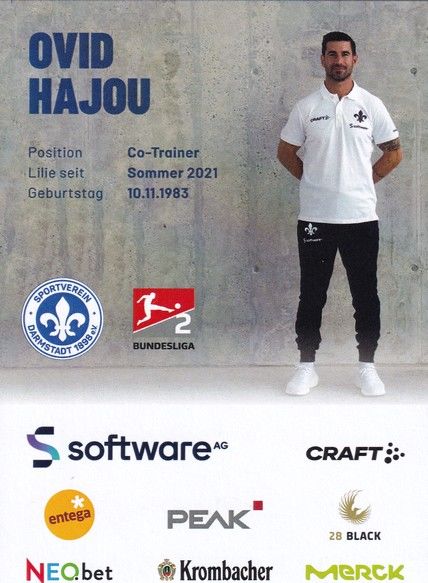 Autogramm Fussball | SV Darmstadt 98 | 2022 | Ovid HAJOU