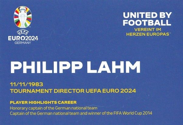 Autogramm Fussball | DFB | 2024 EM | Philipp LAHM (Portrait Color) UEFA