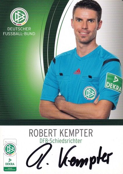 Autogramm Fussball | Schiedsrichter | 2015 Dekra | Robert KEMPTER