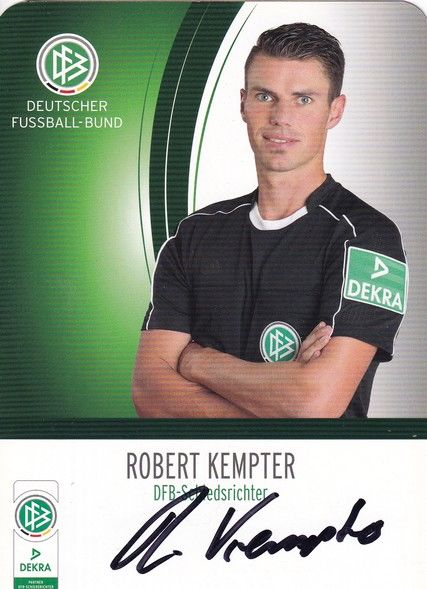 Autogramm Fussball | Schiedsrichter | 2016 Dekra | Robert KEMPTER