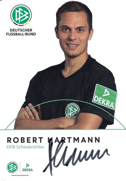 Autogramm Fussball | Schiedsrichter | 2018 Dekra | Robert HARTMANN 