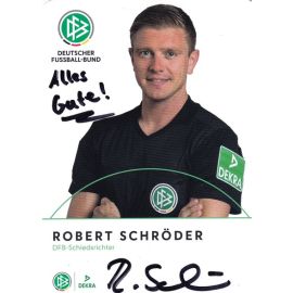 Autogramm Fussball | Schiedsrichter | 2018 Dekra | Robert SCHRÖDER