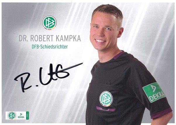 Autogramm Fussball | Schiedsrichter | 2012 Dekra | Robert KAMPKA