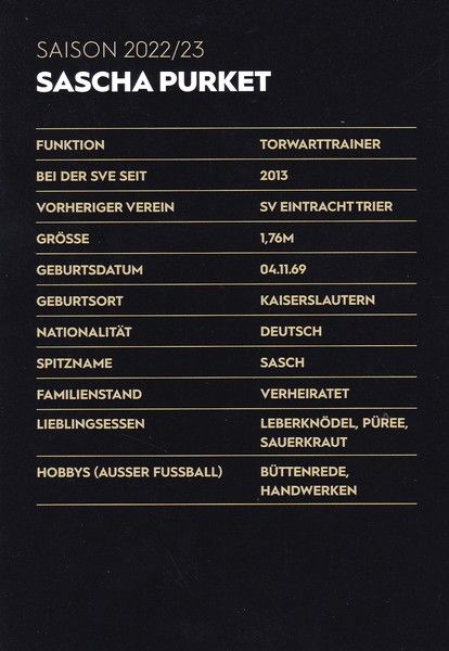 Autogramm Fussball | SV 07 Elversberg | 2022 | Sascha PURKET