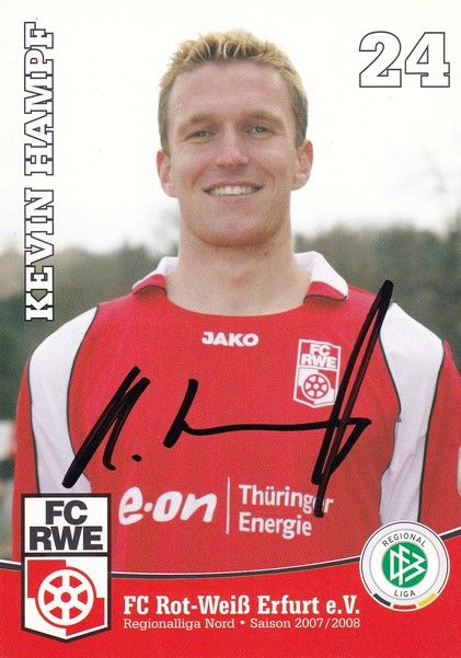 Autogramm Fussball | FC Rot-Weiss Erfurt | 2007 | Kevin HAMPF