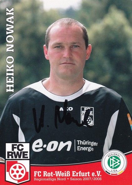 Autogramm Fussball | FC Rot-Weiss Erfurt | 2007 | Heiko NOWAK