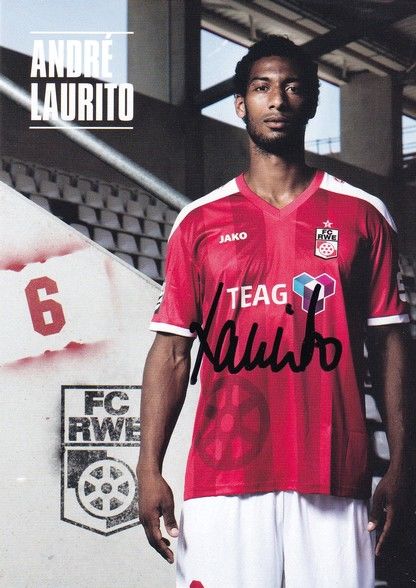 Autogramm Fussball | FC Rot-Weiss Erfurt | 2016 | Andre LAURITO
