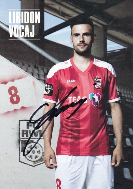Autogramm Fussball | FC Rot-Weiss Erfurt | 2016 | Liridon VOCAJ