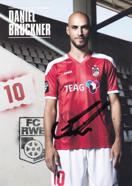 Autogramm Fussball | FC Rot-Weiss Erfurt | 2016 | Daniel BRÜCKNER