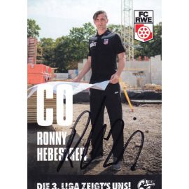 Autogramm Fussball | FC Rot-Weiss Erfurt | 2015 | Ronny HEBESTREIT