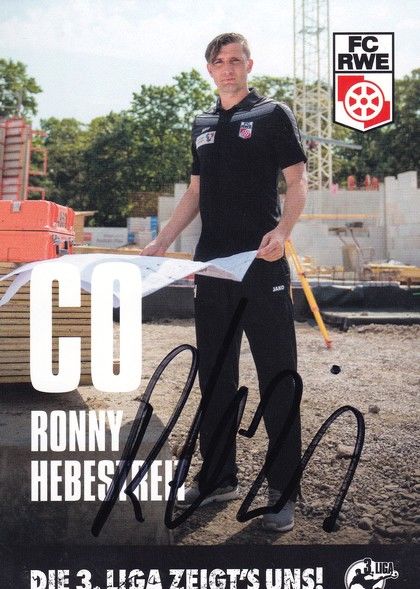 Autogramm Fussball | FC Rot-Weiss Erfurt | 2015 | Ronny HEBESTREIT