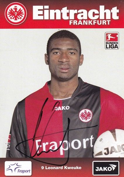 Autogramm Fussball | Eintracht Frankfurt | 2008 | Leonard KWEUKE
